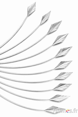 Schwan Pfeilform - 20-30 cm - silber